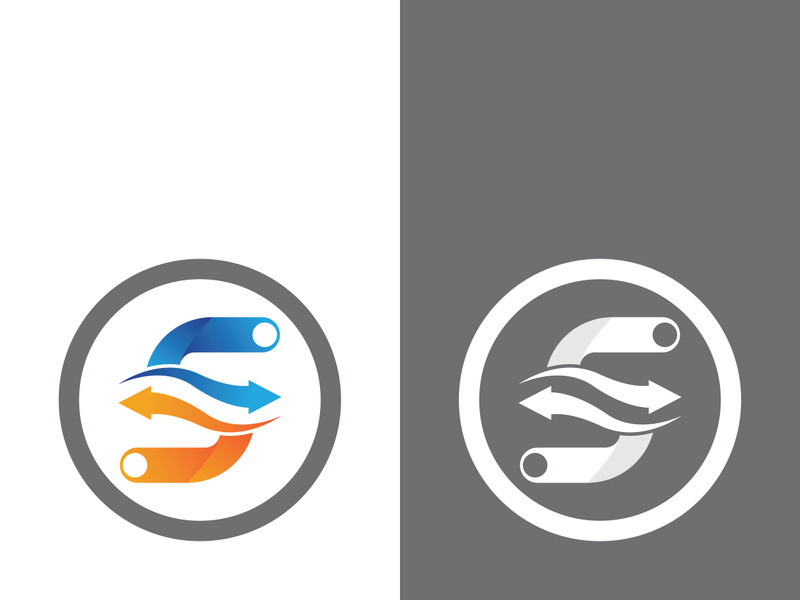 Business corporate S letter logo design vector