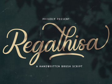 Regalhisa - Calligraphy Script Font preview picture