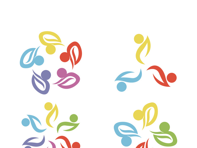 People icon work group vector illustration design