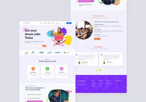 Jobz Worlds web design