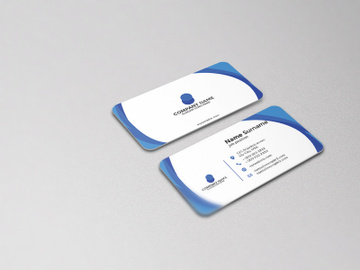 Business Card Blue Wave Design New Concept preview picture