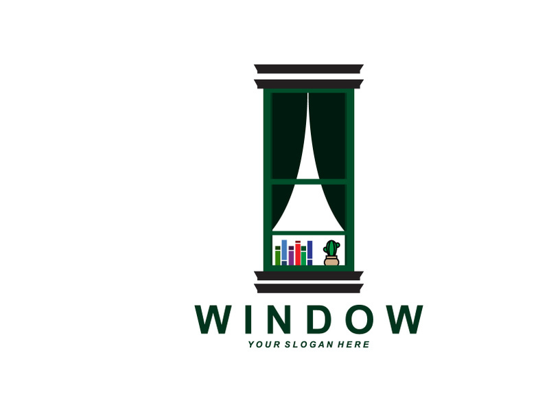 Home Window Logo, Home Interior icon design