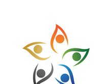 Community logo business template and icon people vector