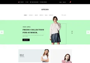 Spedo Free Psd For Fashion & Clothes Sites