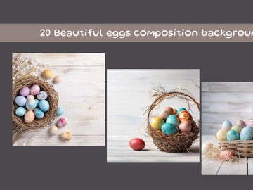 Beautiful eggs composition background preview picture