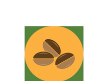 coffee bean icon vector illustration template