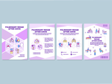 Pulmonary rehab after covid brochure template preview picture