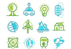 Eco icons set