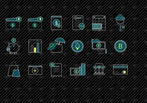 Finaci - Finance Icons Illustration Set