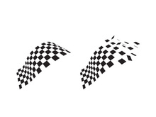 Race flag icon simple design illustration