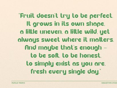 Pufilo Tropic | Rounded Playful Sans