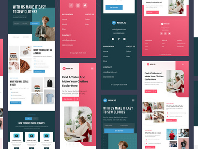Nisik - Fashion & Taylor Landing Page