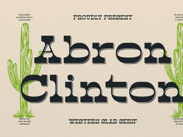 Abron Clinton | Western Slab Serif preview picture