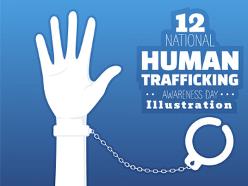 12 Human Trafficking Awareness Day Illustration preview picture