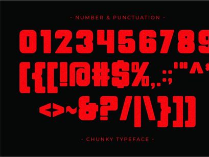 Chunky - Condensed Sans Serif Font
