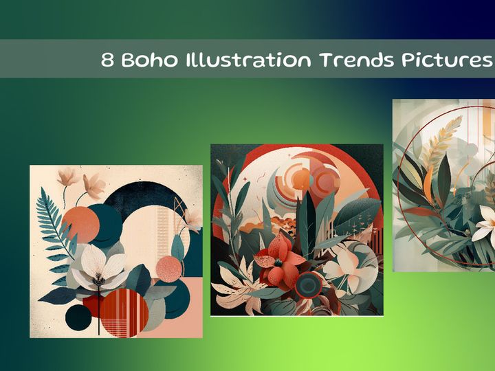 Flowers Boho Illustration Trends Pictures