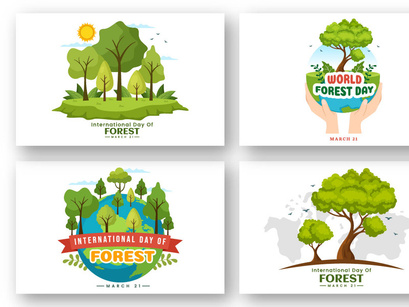 15 World forestry day Illustration