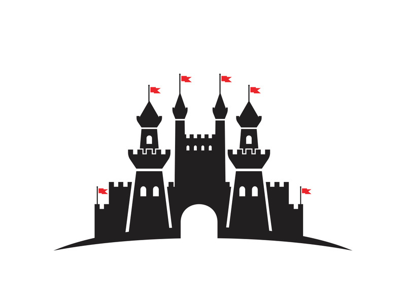 Castle vector illustration icon