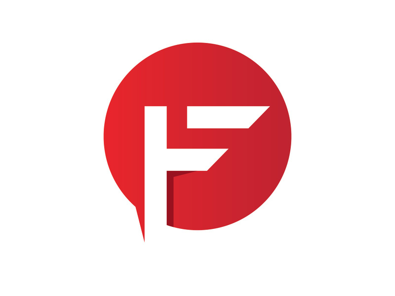 F logo and symbols template vector