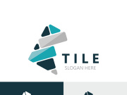 Elegant Tile Flooring Logo Design business store building Template