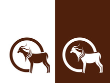 Goat logo template vector icon illustration design