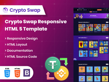 Crypto Swap HTML5 Template preview picture