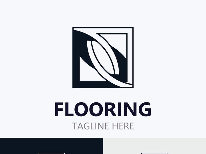 Flooring Logo design, custom Layer Vector elegant business store building