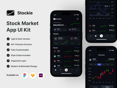 Stokie - Stock Market UI Kit App