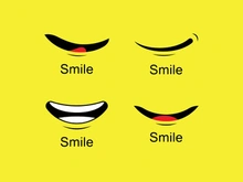 Smile emote Vector Template Design