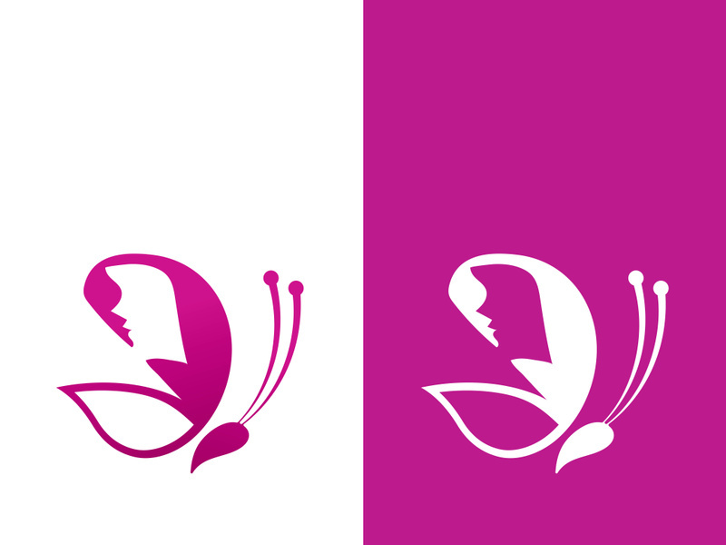 Butterfly logo icon vector design illustration