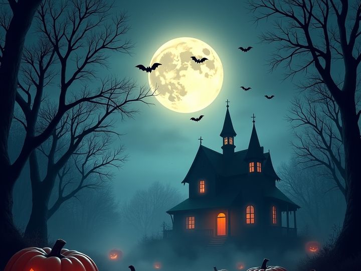 Spooky Halloween background image.