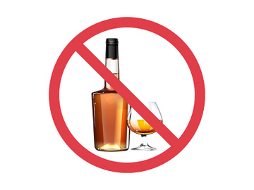 No whiskey realistic product vector design preview picture