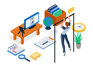 Online education illustration v4