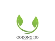 Logos of green leaf ecology