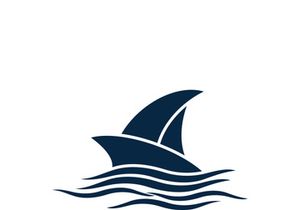 Sailboat boat on sea ocean wave with logo design simple ship
