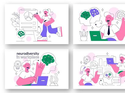 10 Neurodiversity in Workplace Illustration