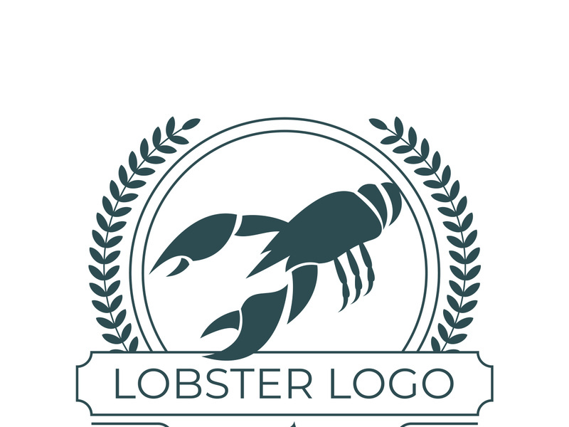 Vintage lobster logo