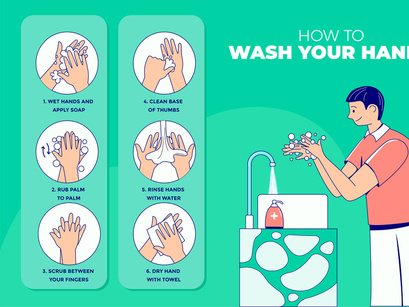 M97_Wash your hands Illustrations