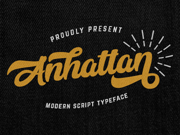 Anhattan - Retro Bold Script Font preview picture