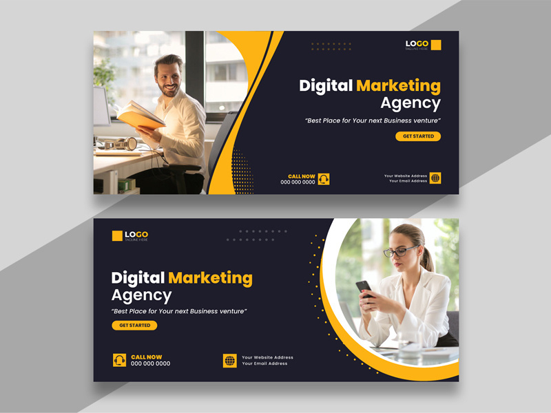 Digital Marketing Facebook Cover Banner Ver-12