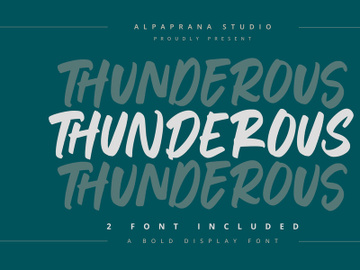 Thunderous - Bold Display Font preview picture