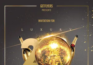 Luxury NYE 2021 Free PSD Flyer Template