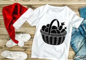 Fresh Farm Produce Basket with Vegetables Silhouette