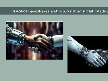 Robot handshakes and futuristic artificial intelligence preview picture