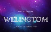 Welingtom - Futuristic Display Font