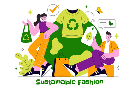 10 Sustainable Fashion Illustration