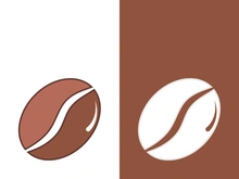 Coffee bean icon vector illustration template