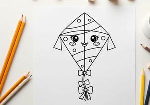 Cute robot face with bow vector illustration flat design