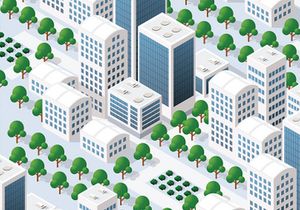 Seamless urban plan pattern map