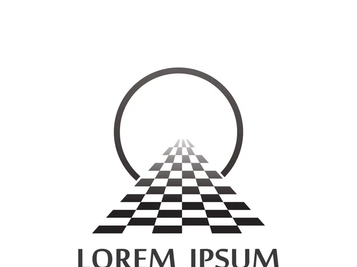 Creative and modern racing flag logo design.